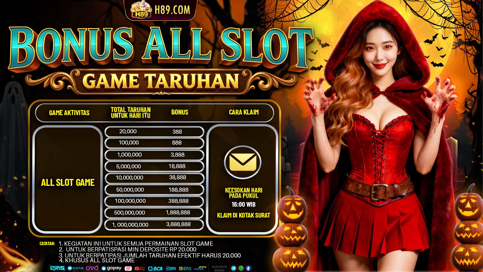 BONUS ALL SLOT GAME TARUHAN